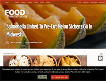Tablet Screenshot of foodmanufacturing.com